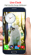 Night Clock Lock Screen, 3D Wa screenshot 1