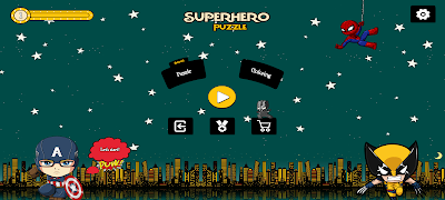 Superhero Coloring poster