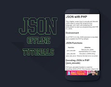 Learn JSON Offline Tutorials تصوير الشاشة 2
