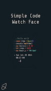 Simple Code Watch Face poster