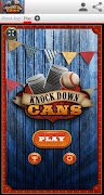 Knock Down Cans Game Plakat