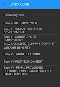 Labor Code of the Philippines تصوير الشاشة 2