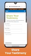 3 Schermata Testimony Share