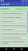 Stats Tester,  Easy statistics screenshot 1