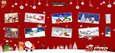 クリスマスのぬりえ スクリーンショット 2