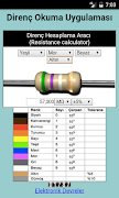 برنامه‌نما Resistor Calculator عکس از صفحه