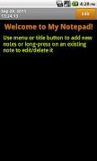 My Notepad ภาพหน้าจอ 1