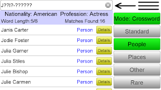 برنامه‌نما Crossword Solver عکس از صفحه