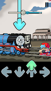 FNF vs thomas railway Mod постер