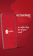 ez-basket delivery app الملصق