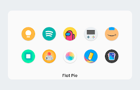 Flat Pie - Icon Pack 스크린샷 4