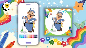 Coloring Book: Janitor Offline poster