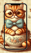 Cat Wallpaper Cute Aesthetic imagem de tela 1