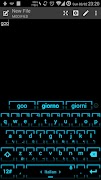 Keyboard Theme Neon 2 Cyan تصوير الشاشة 2