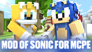 Mod of sonic for MCPE poster