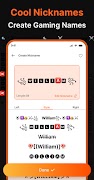 名字风格 : 昵称生成器 ：昵称：时尚名字 ：酷符号 截图 4