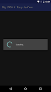 1 Schermata Big JSON in RecyclerView
