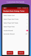 Blackjack Basic Strategy تصوير الشاشة 6