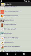 برنامه‌نما CONSTRUCTION calculator عکس از صفحه