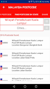 MALAYSIA POSTCODE captura de pantalla 6