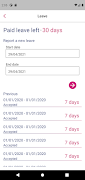 Timesheet ภาพหน้าจอ 2