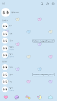 카카오톡 테마 - 코튼캔디바니_블루 imagem de tela 1