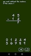 برنامه‌نما Math: Long Subtraction عکس از صفحه