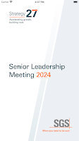 SGS Senior Leadership Meeting poster