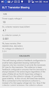Transistor Biasing Calc স্ক্রিনশট 5