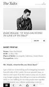 The Talks Interview Magazine screenshot 2