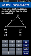 Ad-free Triangle Solver تصوير الشاشة 4