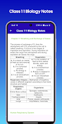 Class 11 Biology Notes capture d'écran 6