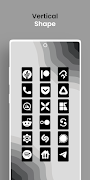 Vertical Black - Icon Pack تصوير الشاشة 2