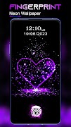 Neon Fingerprint Animation 4k screenshot 6