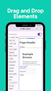 HTML Editor - Drag and Drop syot layar 1