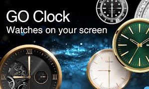 GO Clock - Alarm Clock & Theme الملصق