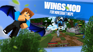 Wings Mod for Minecraft MCPE 포스터