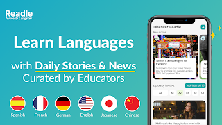 Readle: Learn Languages Daily پوسٹر