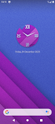 Material Clock and Wallpaper capture d'écran 1