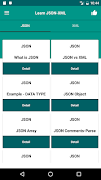 JSON - XML Tutorial ポスター