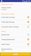 برنامه‌نما Speed cameras Widget عکس از صفحه