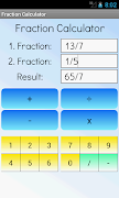 Kalkulator pecahan syot layar 2