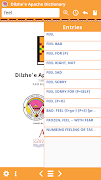 Dilzhe'e Apache Dictionary screenshot 2