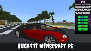 Bugatti Mod for Minecraft PE capture d'écran 1