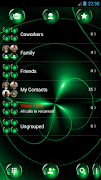 Dialer Theme Spheres Green syot layar 5
