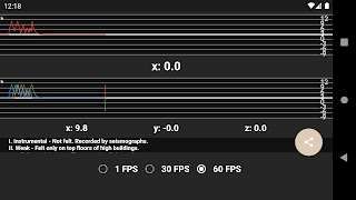 Simple vibration meter imagem de tela 3