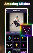 Glowing video, video maker الملصق
