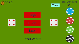 4 Schermata High Low Dice