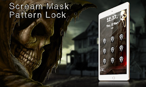 Scream Mask Pattern Lock الملصق