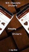 WA Sticker : Chocolate Day تصوير الشاشة 1